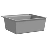 Kitchen Sink with Overflow Hole Grey Granite 147062