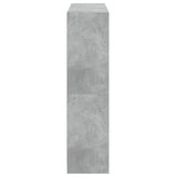 Bookcase with Doors Concrete Grey 136x37x142 cm Engineered Wood 3206520