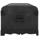 Storage Box Black Plywood Large Storage Box Rectangular 60797