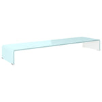 ZNTS TV Stand/Monitor Riser Glass Green 110x30x13 cm 244148