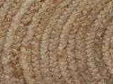 Area Rug Braided Jute 150 cm Round 245338