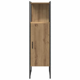 Bathroom Furniture Set with Door 4 pcs Brown 33 x 33 x 185.5 cm 3334403