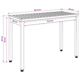 Garden Bench 80.5 x 35 x 45 cm Solid Acacia Wood Rectangular 901292