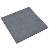 Fall Protection Tiles 18 pcs Rubber 50x50x3 cm Grey 3096597