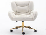 Full KD Velvet Fabric Material Adjustable Height Swivel Home Office Chair For Indoor Office With W1397P252008