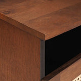 TV Cabinet with Drawer Brown 80 x 33.5 x 46 cm Solid Mango Wood 4018897
