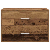 Cabinet with 2 Drawers Old Wood 60x31x40 cm Engineered Wood 858835