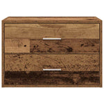 ZNTS Cabinet with 2 Drawers Old Wood 60x31x40 cm Engineered Wood 858835