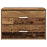 ZNTS Cabinet with 2 Drawers Old Wood 60x31x40 cm Engineered Wood 858835