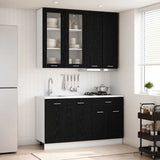 Kitchen Unit LYON 4 pcs Black Oak Engineered Wood 3438364