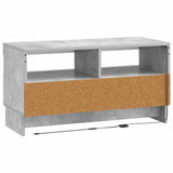 LED TV Cabinet Concrete Grey Engineered Wood 896118