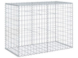 Gabion Basket with Cover 100x50x100 cm Galvanised Iron 3295142