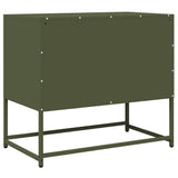 ZNTS TV Cabinet Olive Green 68x39x60.5 cm Cold-rolled Steel 853336