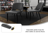 Dining Chairs with Cut-Outrest, Modern Kitchen Chair, Scandinavian Faux Leather Chair with High 96455232