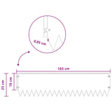 Lawn Edging 10 pcs 103 x 25 cm Steel Rusty 8008404