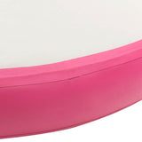 Inflatable Gymnastic Mat with Pump 100x100x10 cm PVC Pink 92703