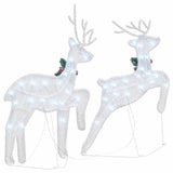 LED Reindeers 2 pcs Cold White Fabric 42012988