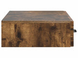 Wall-Mounted Side Table Smoked Oak 87.5 x 34.5 x 17 cm 899010