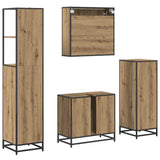 Bathroom Furniture Set 4 pcs Artisan Oak Engineered Wood 3402543