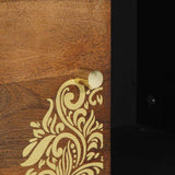 Sideboard with Shelf Brown 80 x 33 x 75 cm Solid Mango Wood 4018763