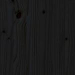 5 Piece Bar Set Black Solid Wood Pine 3124701