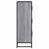 Highboard Grey Sonoma 68x35x106.5 cm Engineered Wood and Metal 849072