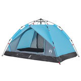 ZNTS Camping Tent Dome 3-Person Blue Quick Release 4004194