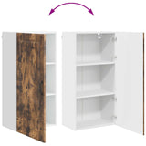 Wall Cabinet PORTO Smoked Oak 50 x 31 x 100 cm Engineered Wood 885480