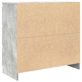 Sideboard Concrete Grey 80x35x76 cm Engineered Wood 861736