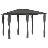 Gazebo with Post Covers 3x4x2.6 m Anthracite 160 g/m 313613