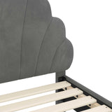 Children's Bed Frame with Headboard Dark Grey 90 x 200 cm 42011163