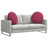 Seat Cushions 2 pcs Wine Red 80 x 29 cm Velvet 42014253