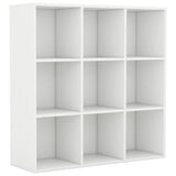 Bookcase White Engineered wood Medium Bookcase Rectangular 801125