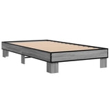 Bed Frame without Mattress Grey Sonoma 75x190 cm Small Single 845880