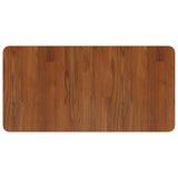 Basin Shelf Wall Mounted Steel and Solid Wood Oak 3302345