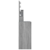 Dressing Table with LED Grey Sonoma 86.5x35x136 cm 820485