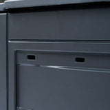 Garden Composter Grey 60x60x73 cm 260 L 45682