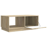 Coffee Table Sonoma Oak 90 x 50 x 37 cm Engineered Wood 895417