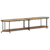 TV Cabinet 200x42x40 cm Solid Wood Rough Mango 4013494