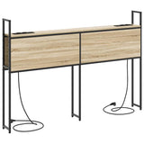 Storage Headboard with Charging Station Sonoma oak 140 cm 859806