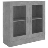 Vitrine Cabinet Concrete Grey 82.5x30.5x80 cm Engineered Wood 802745