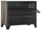 Storage Cabinets 2 pcs Grey 72x36x82 cm Metal and MDF 3095972