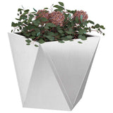 Planter 2 pcs Silver 30 x 30 x 30 cm Stainless Steel 883817