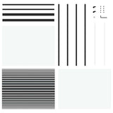 Glass Door Striped Black 90 x 2 x 205 cm Aluminium 42012461
