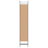 Room Divider Beige 160 x 220 cm Fabric 42039204