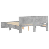 Bed Frame Concrete grey Engineered wood, Plywood Double Durable 3207500