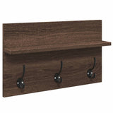 4 Piece Hallway Furniture Set Brown Oak Engineered Wood 847925