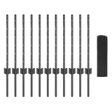 Welded Wire Fence with Post 25 x 0.6 m PVC-Coated Steel Grey 3336589