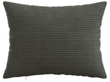 Cushion Cover 12 pcs HEERLEN Anthracite 45 x 45 cm Corduroy 910407