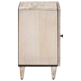 Bathroom Cabinet White 38 x 33.5 x 58 cm Solid Mango Wood 4018389